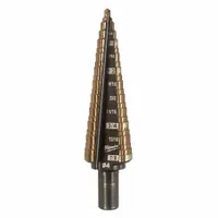 MILWAUKEE Step Drill Bit: 3/16" to 7/8", Cobalt, 3-Flats Shank (MPN 48-89-9284)