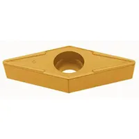 This TUNGALOY diamond indexable turning insert features a 35° rhombic shape for precision turning and profiling. Suitable for external and internal operations on steel, stainless steel, and cast iron in CNC lathes. Available in designations VBMT160408-24 and VBMT160408