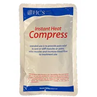 Disposable heat pack filled with water, measuring 9 inches in length and 6 inches in width. Latex-free and unitized with no fastener. Blue color. Supplied in a 24-pack. Suitable for providing portable warmth in cold environments