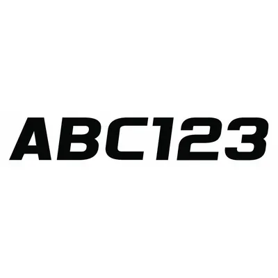 HARDLINE PRODUCTS Boat Registration Letters & Numbers
