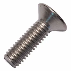 M6x1.00 thread, 20 mm length, Grade 2 titanium construction, plain finish, flat head with Phillips drive (#3 size). Suitable for general fastening applications where corrosion resistance and light weight are required, such as in non-magnetic or high-strength assemblies.