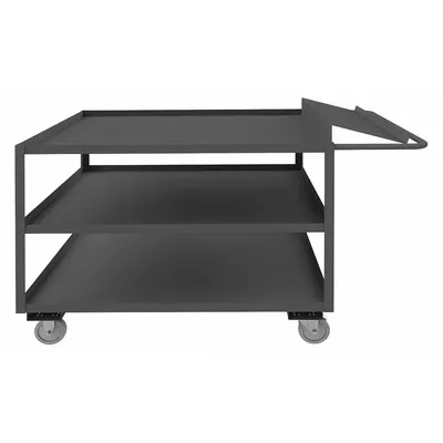 OEM Order-Picking Utility Cart with Lipped Metal Shelves - Order-Picking Utility Carts with Lipped Metal Shelves