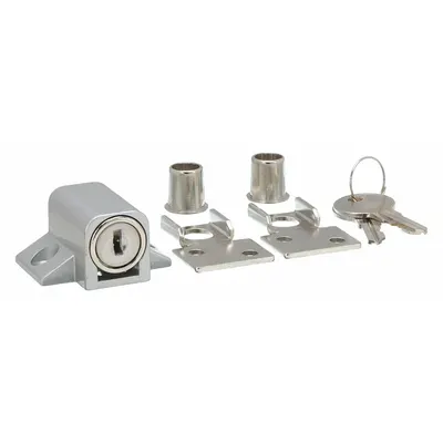 OEM APPROVED VENDOR Sliding Door and Window Lock, 1 in H x 1 3/4 in W - Locks for Sliding Doors