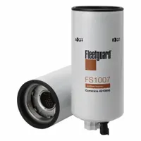 Spin-on diesel fuel filter with 4 5/8 in outside diameter. Plastic housing. Designed for diesel fuel systems in trucks and agricultural equipment to remove contaminants