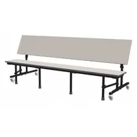 PALMER HAMILTON Convertible Bench Table: Gray Glace, 30 1/8 in Overall Wd, 25 in Overall Ht (MPN 34M21291508-GB)