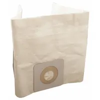 Dry-pickup paper canister vacuum bag with 1-ply construction. Designed for use with Dayton MV-1300-0GEV, MV-1300-HGEV, MV-1800-0GEV, and MV-1800-HGEV vacuum models. Suitable for collecting dry debris in workshop or facility cleaning applications