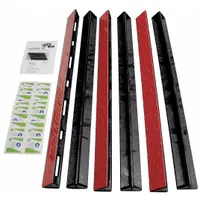 This durable plastic flex mount bar secures countertop and desktop equipment using item-to-item bracing. It includes 12 surface prep pads for installation. Suitable for preventing tipping in offices, labs, and industrial workstations