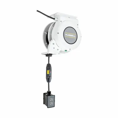 HUBBELL WIRING DEVICE-KELLEMS Motorized Self-Retracting Cord Reel - Motorized Self-Retracting Cord Reels
