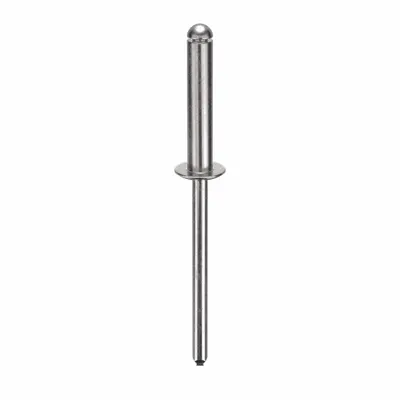 OEM Domed-Head Blind Rivet, 0.156" Dia, 2 1/10" L, 500 PK - Domed-Head Blind Rivets