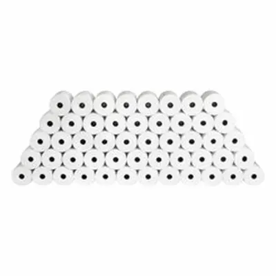 BUSINESS SOURCE Thermal Paper Roll, 3 1/8 in x 273 ft, White, 50-Pack - Thermal Adding Machine & Point-of-Sale Paper Rolls