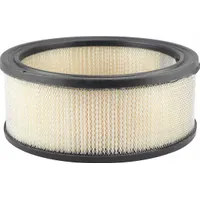 Round/oval engine air filter with axial seal, 3 1/4 in overall height. Designed for Ford light duty trucks. Traps airborne contaminants to ensure clean airflow for engine combustion