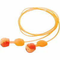 Bulk refill of corded pod-style earplugs with a 28 dB NRR, supplied in a 2,000-count pack. Earplugs are orange and white. Designed for restocking wall-mounted dispensers in industrial environments where continuous noise exposure requires hearing protection
