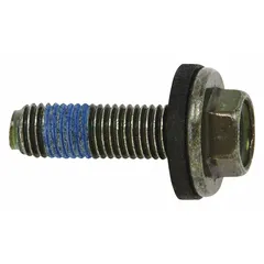 This agitator bolt washer secures the agitator assembly in washing machines and dryers, preventing movement during operation. It is a replacement part for maintaining proper agitator function.