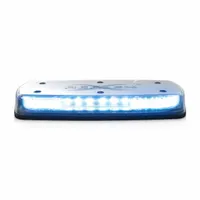 CODE 3 LED Minibar: Mini Light Bar, Blue, Clear, SAE J845 Class 1, LED, Permanent, 12-24V, IP69K (MPN C5517CB)