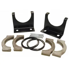 Mounting bracket for securing filters in pneumatic and fluid power systems. Provides stable attachment to reduce vibration and maintain filter alignment. Suitable for industrial compressed air and hydraulic applications.