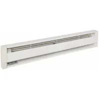 DAYTON Electric Baseboard Heater: Commercial Grade, 750W/1000W, Thermostat Not Included, White (MPN 3UG27)