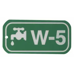 BRADY W-5 lockout tag made of polystyrene with English text. Features holes for attachment and no header. Used in industrial lockout/tagout procedures to indicate equipment isolation status during maintenance or repair.
