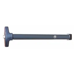 Rim-type exit device with touchbar style, black finish. ADA compliant. For doors up to 36 inches wide. Suitable for commercial egress applications.