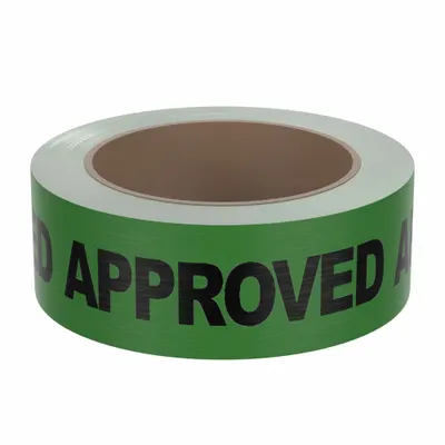 TAPECASE 150SP Handheld Packing Tape with 'Approved' Message, 1.9 mil, 55 yd - Handheld Packing Tape with Message