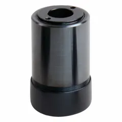 Piston accumulator with 2.5 cu in fluid volume for hydraulic energy storage and shock absorption. Supports maximum flow of 20 gpm and maximum pressure of 5,000 psi. Suitable for industrial hydraulic systems requiring compact fluid volume and high-pressure performance.