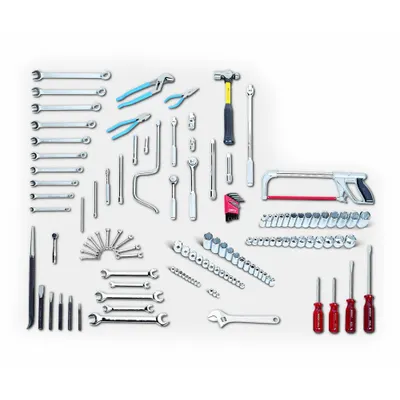 WRIGHT Fractional Mechanics Tool Set: 135 Total Pcs, SAE - Tool Only Sets