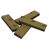 Double-sided adhesive pads for mounting power supplies and compatible equipment. Used in control panels, security enclosures, and similar installations where a secure adhesive hold is required