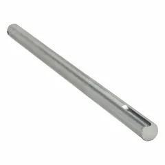 This shaft is used in HVACR systems to connect motors to fans or blowers. It serves as a replacement or original component for bases, housings, and mounting kits, transmitting rotational force in ventilation equipment.