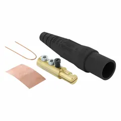 This male plug from the 16 Series features double set screw termination for secure high-current connections. Rated 600V AC/600V DC and 190 A, it is used in industrial power distribution, motor, generator, and switchgear applications.
