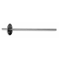 Static pressure probe with 5 1/4 in overall length, 1 3/4 in exterior length, and 3 1/2 in insertion length. Features a 1 in smooth process connection. Used for measuring static pressure in air-handling systems such as HVAC ducts and plenums.
