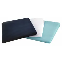 This disposable sheet set is made from light blue polypropylene fabric. It provides a single-use barrier for examination tables, massage tables, and medical cots, helping to prevent cross-contamination in clinical and spa environments.
