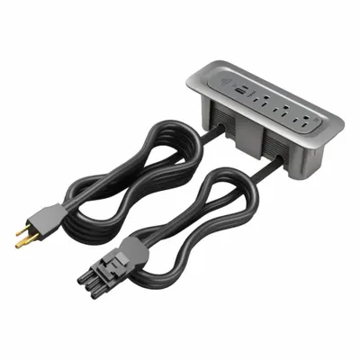 WIREMOLD MDSF10-MG Furniture Power Strip - Furniture Power Strips