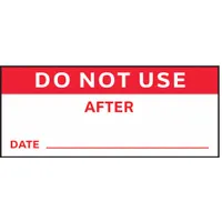 Inspection Label: 1 1/2 in Wd, 5/8 in Ht, Red/White, Rectangle, Laminated, Polyester, Indoor, 350 PK (MPN TCSL2-21009)