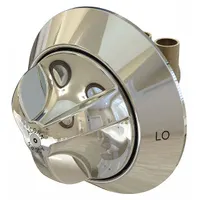 Brass diverter valve body with chrome finish for institutional showers. Diverts water flow from one location to another. Features ligature-resistant design and NCT connection type. Suitable for behavioral-health environments
