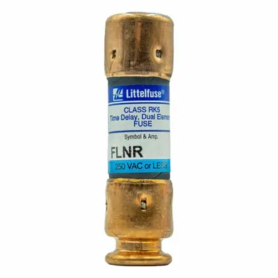 LITTELFUSE Fuse: Class RK5, FLNR Series, Time-Delay, 5.6 A, 250 V AC, 125 V DC - Time-Delay Cylindrical Fuses