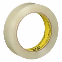 SCOTCH Acrylic Packing Tape: 2.3 mil Tape Thick, 1 in x 72 yd, 1 in, Clear, 600, Medium-Duty, 4 PK