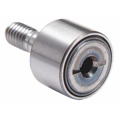 INA Track Roller: 35 mm Roller Dia, Crowned, Needle Roller, 18 mm Roller Wd - Crowned Stud Track Rollers