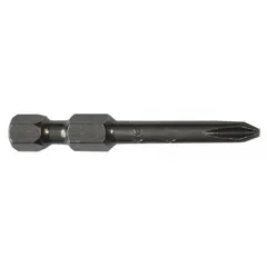This 5-pack of impact-rated bits features a #2 Phillips (PH2) tip and a hex shank for secure grip in impact drivers. Made from S2 steel, the bits are designed for driving Phillips-head screws in assembly, construction, and maintenance tasks requiring high torque.