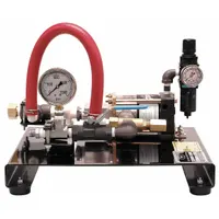 WHEELER-REX Pneumatic Test Pump: Plate-Mounted, 1,500 psi Max. Discharge Pressure, 1 gpm Max. Flow (MPN 32150)