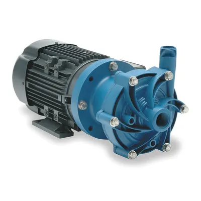 FINISH THOMPSON Magnetic Drive Pump: Polypropylene, 1/2 hp Horsepower, Three Phase - Magnetic-Drive Straight Centrifugal Pumps