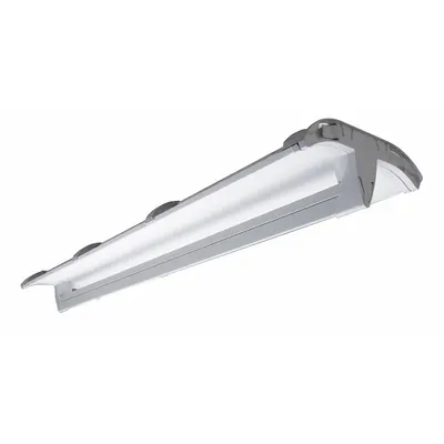ALBEO Low Bay Fixture: 4 ft Lg, 5,200 lm, 4000K, 8 ft – 18 ft Mounting Ht, Gen Distribution - 4 ft. Linear LED Bay Lights