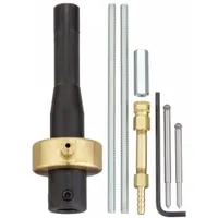 This arbor is designed for use with magnetic drills to hold annular cutters during hole cutting operations in metal. It includes a Coolant Inducer that delivers cutting fluid to the cutting zone, reducing heat and extending tool life. The arbor has a 2 in cutting depth and is compatible with standard annular cutters