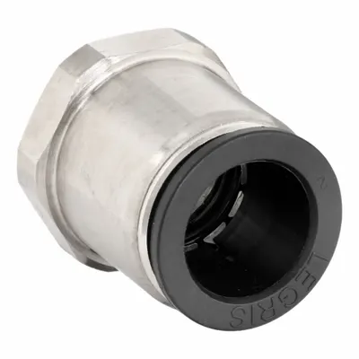 LEGRIS Push-to-Connect x MBSPP Tube Fitting, 12 mm OD x 1/4", Brass, 10 PK - Nylon & Nickel-Plated Brass Tube Fittings