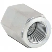 This steel straight adapter is designed for high-pressure hydraulic systems, rated for 6,000 psi. It connects 1/4 in pipes in fluid power circuits, suitable for industrial and mobile equipment applications