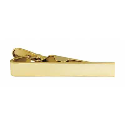HEROS PRIDE Tie Bar 4009G: 5/16 in x 2 in, Gold, Metal - Tie Clips, Collar Pins & Shirt Keepers