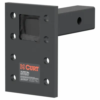 CURT 48323 Pintle Mount, 2 in Shank, 6 x 7 in Plate, Steel - Pintle Mounts