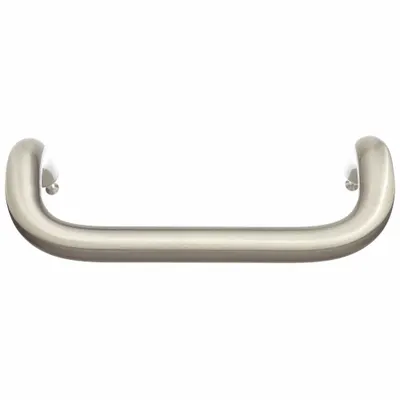 ROCKWOOD Offset Door Pull, 11 in Height, Stainless Steel, Silver, BF157.32DMS - Offset Door Pulls