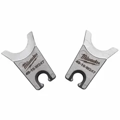 Replacement crimping die set for use with MILWAUKEE model 2678-20. Includes two sizes of upper and lower dies for electrical wire and cable crimping applications.