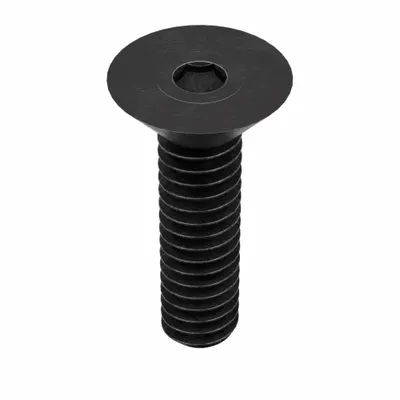 KERR LAKESIDE Socket Flat Head Screw: 1/4"-20 Thread Size, 3/4 in Lg, Flat, Black Oxide - Flat Head Socket Cap Screws