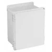 HOFFMAN Enclosure: Polyester, 10 in x 8 in x 4 in, NEMA 12/13/4/4X, Solid Cover, Hinged (MPN A1084PHC)