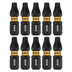 This #2 Phillips insert bit is made from S2 steel with a hex shank for secure chuck fit. Overall length is 1 inch. Supplied in a 10-pack. Suitable for driving screws into wood, drywall, and light metal using impact drivers or power drills.